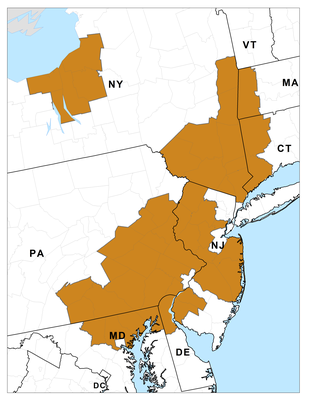 Bog Turtle Map