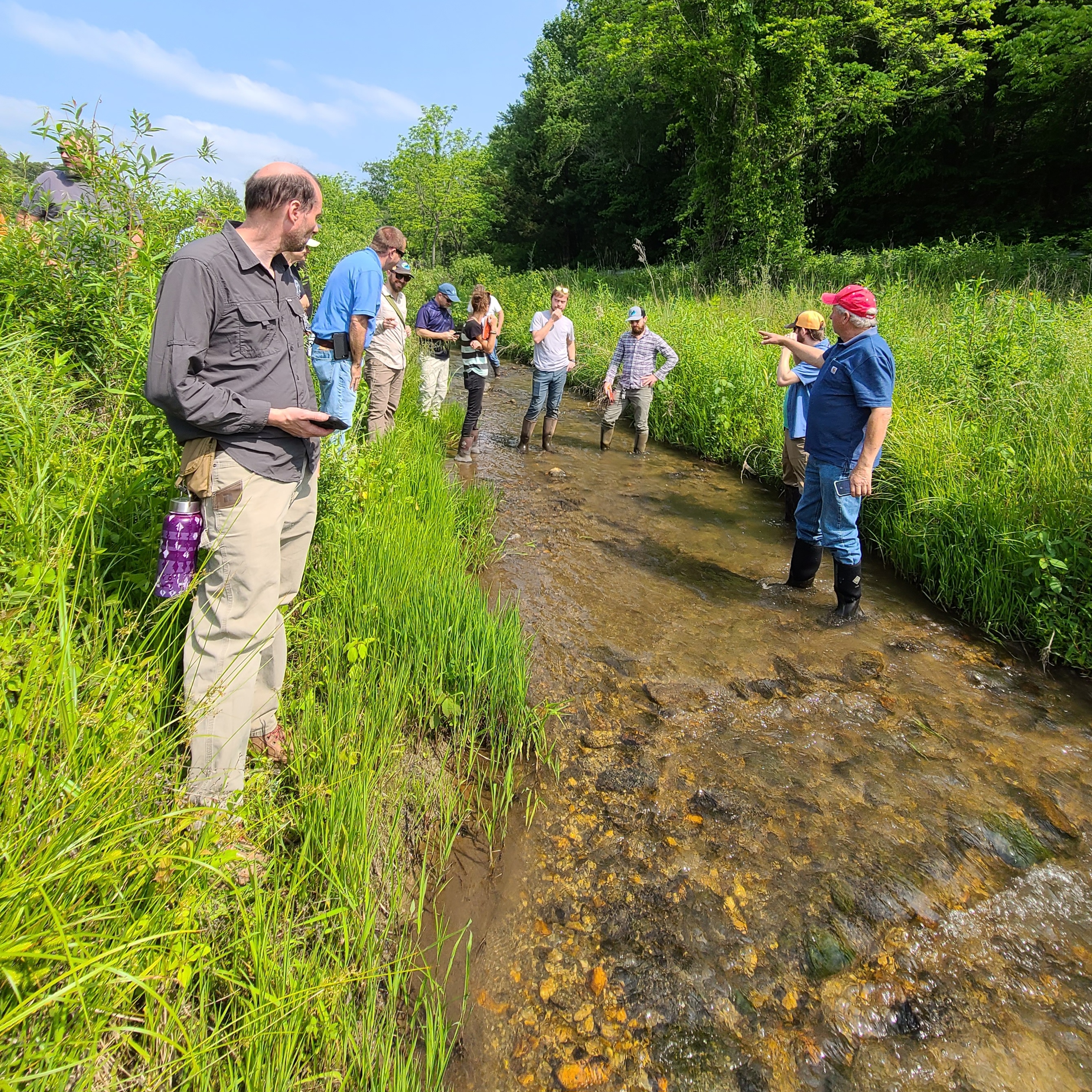 NRCS Staff Support the Hellbender WLFW Program by Learning About Natural Design Principles