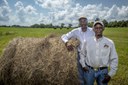 U.S. Department of Agriculture (USDA) Rural Development (RD) Area Director Nivory Gordon, Jr. and His father Nivory Gordon Sr. (USDA Photo by Preston Keres)