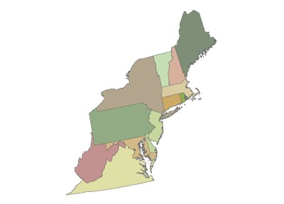 State Boundaries, Northeast